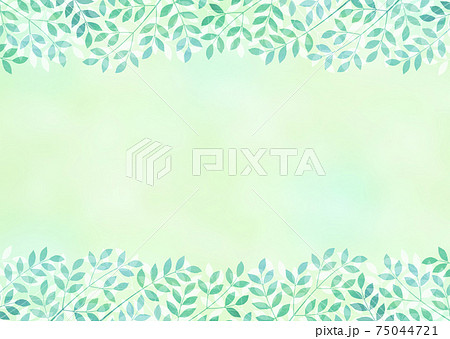 背景素材 木の葉 新緑 若葉のイラスト素材