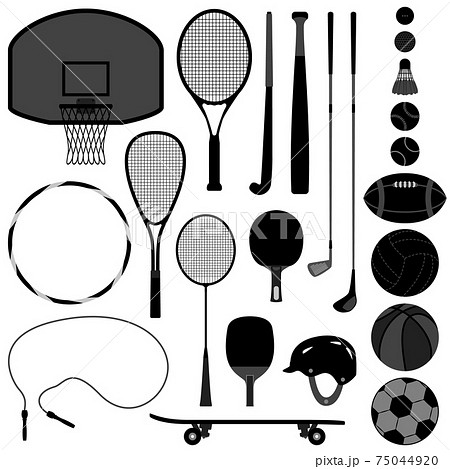 Sport Tool Basketball Tennis Baseball Volleyball Golf Ball. Sport Tool Basketball Tennis Baseball Volleyball Golf Ball. 75044920
