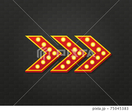 Retro 3d advertising with retro lightbox on background for banner design. Vector design banner. Vector stage. Retro 3d advertising with retro lightbox on background for banner design. Vector design banner. Vector stage. 75045383