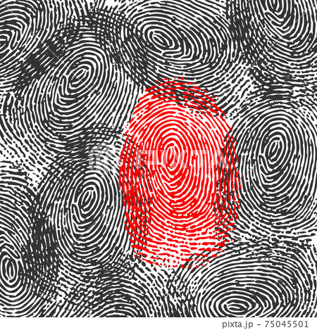 Fingerprint black crime background 75045501
