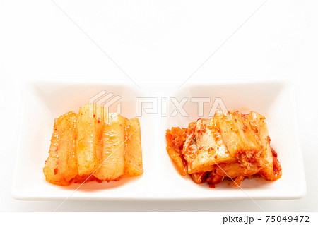 キムチ盛り合わせ。(白皿･白バック) 75049472