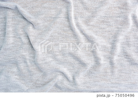 Background is made of gray textile material, the texture of a piece of clothing 75050496