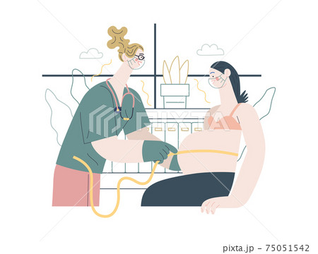 Medical insurance illustration - routine pregnancy cover 75051542