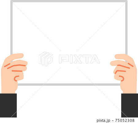 フリップを持つ手 75052308