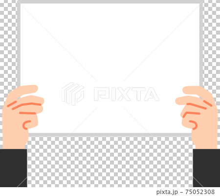 フリップを持つ手 75052308