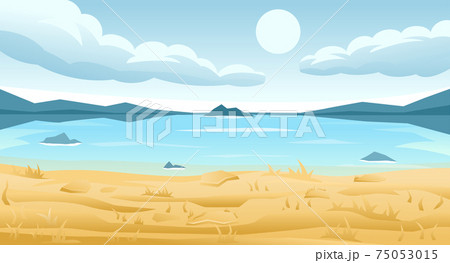 Coast. mountains and clouds. Coast. mountains and clouds. 75053015