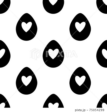 Seamless pattern made from hand drawn Easter eggs illustration. Isolated on white background. Seamless pattern made from hand drawn Easter eggs illustration. Isolated on white background. 75054299
