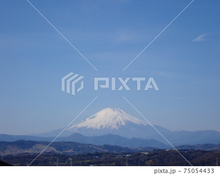 富士と青空 富士と青空 75054433