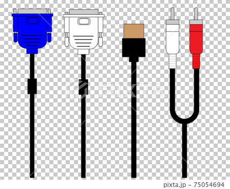 パソコンに使う色々なケーブル_cables 75054694
