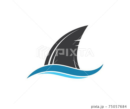 Shark Fin Icon Vector Illustrationのイラスト素材
