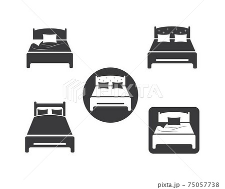 bed icon vector illustration design 75057738