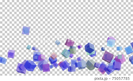 CG立方體裡面有大量滾動立方體的雙重結構立方體 75057785