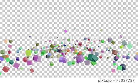 CG立方體裡面有大量滾動立方體的雙重結構立方體 CG立方體裡面有大量滾動立方體的雙重結構立方體 75057787