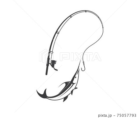 fishing logo icon badge vector illustration 75057793