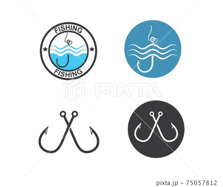 fishing logo icon badge vector illustration 75057812