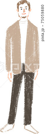 ベージュのJKを着た男性 75059880
