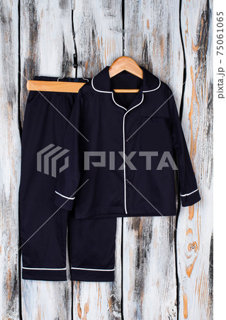 Vintage navy pajama suit 75061065