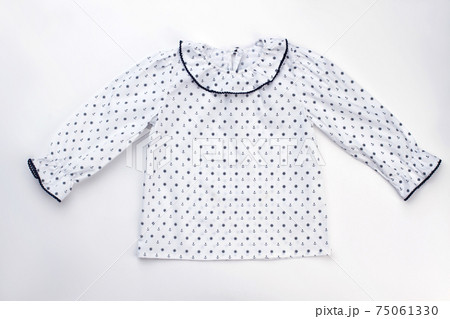 Cute pajama top on white 75061330
