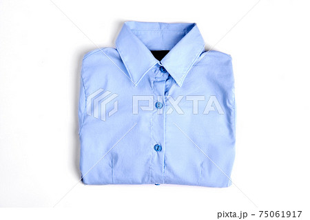 Female light blue formal shirt. 75061917