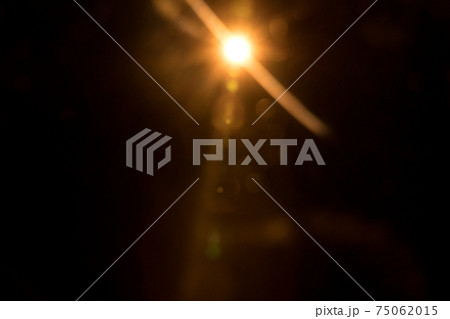 Abstract Natural Sun flare on the black 75062015