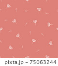 Little four petals flower and stamens seamless pattern 75063244