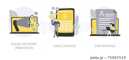 Digital marketing abstract concept vector illustrations. Digital marketing abstract concept vector illustrations. 75063529