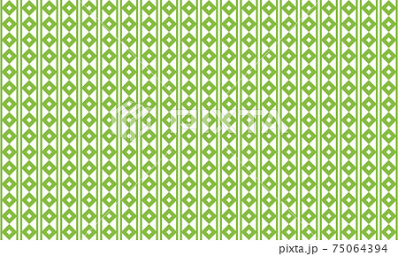 和柄 釘抜繋ぎ模様 シームレスパターン 背景素材 緑のイラスト素材