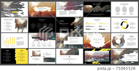 Geometric Graphic Design Project Proposal Presentation. Infographic Slide Template. For use in Presentation, Flyer and Leaflet, SEO, Marketing, Webinar Landing Page Template, Website Design, Banner. 75065526