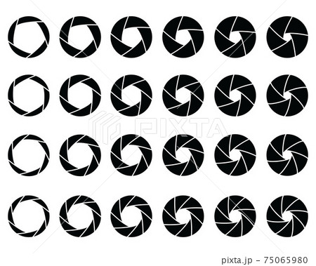 Set of different camera lens aperture values Set of different camera lens aperture values 75065980