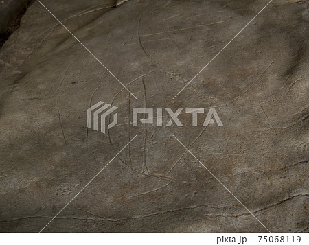 徳之島　戸森の線刻画 75068119