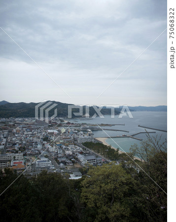 淡路島 洲本城からの景観 淡路島 洲本城からの景観 75068322