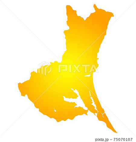 茨城県地図 75070107