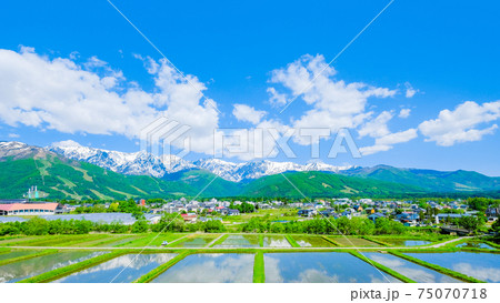 新緑の白馬村 75070718