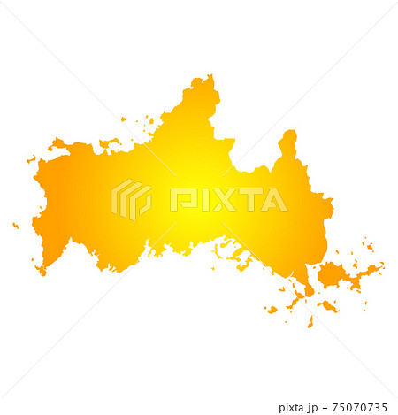 山口県地図 75070735
