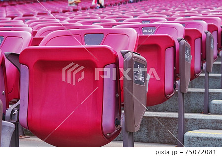 野球場 観客席の写真素材