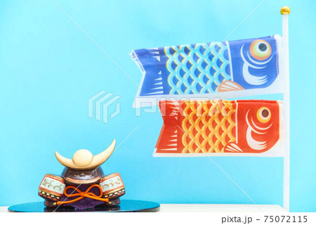 子供の日と鯉のぼり 75072115