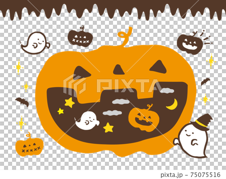 かわいいハロウィン かぼちゃ 秋 手書きイラスト素材のイラスト素材 かわいいハロウィン かぼちゃ 秋 手書きイラスト素材のイラスト素材
