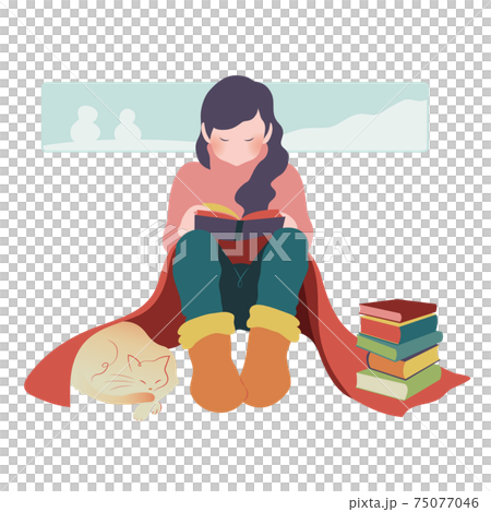 Enjoy reading in a warm room 75077046