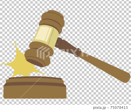 Illustration of a hammer and mallet 75078413