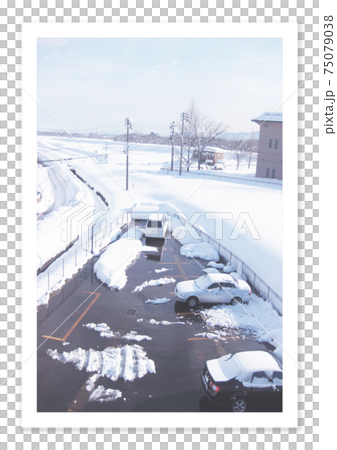 フィルム写真 雪景色 フィルム写真 雪景色 75079038