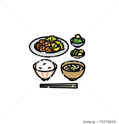 メニュー：和食　唐揚げ定食 75079650