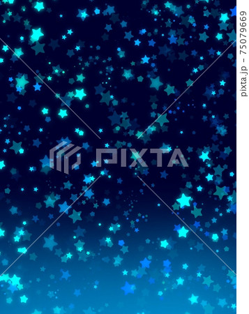 キラキラかわいい宇宙背景3のイラスト素材