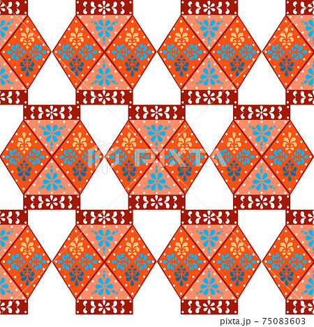 diwali candles seamless pattern. 75083603