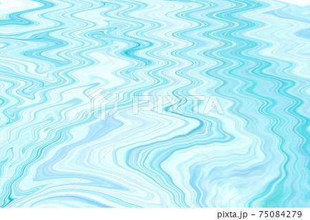 マーブル 背景 テクスチャ 水面 波紋 水色 アートの写真素材