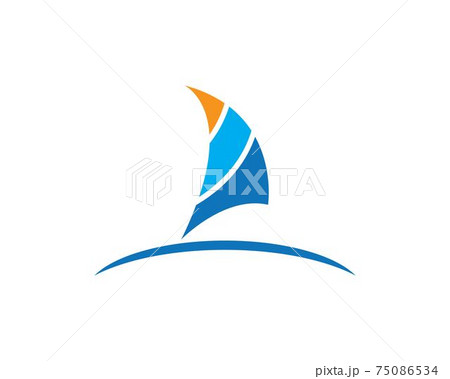 Sailing boat logo 75086534