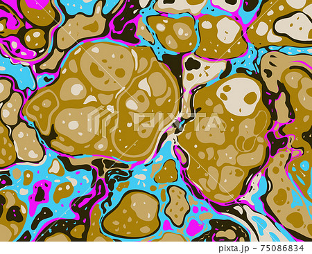Candy pink and citrine yellow Inkscape Suminagashi Kintsugi Japanese Ink Marbling Paper Art Candy pink and citrine yellow Inkscape Suminagashi Kintsugi Japanese Ink Marbling Paper Art 75086834