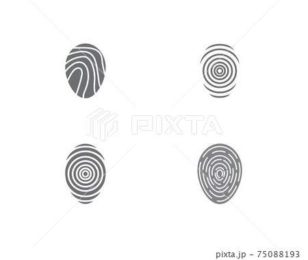 Fingerprint logo vector 75088193