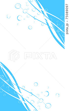水流　水滴　テクスチャー 75089097