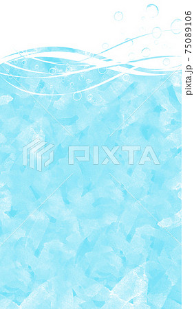 水流　水滴　テクスチャー 75089106