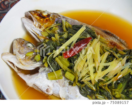 イシモチの高菜蒸し 75089157